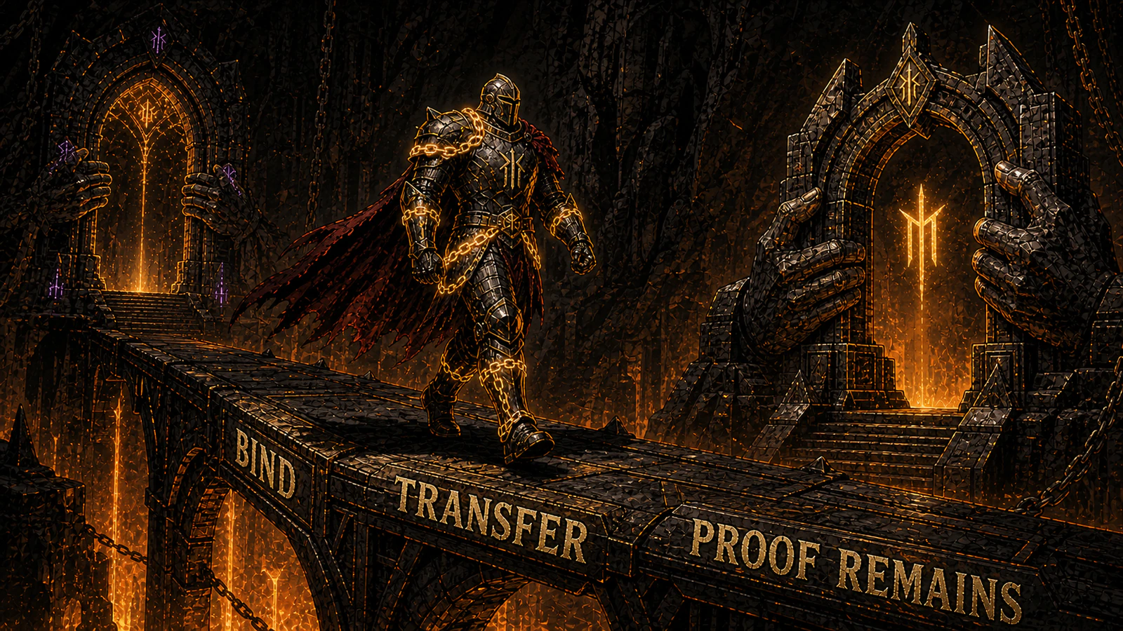 A Hero transfers while its fragment provenance remains verifiable