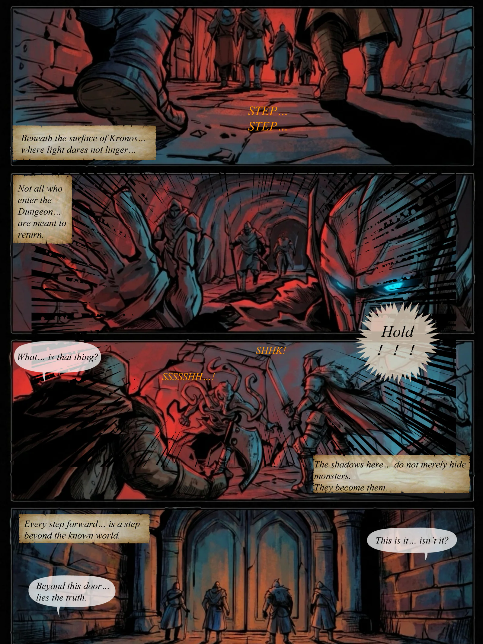 Dungeon Saga Episode 1, page 1